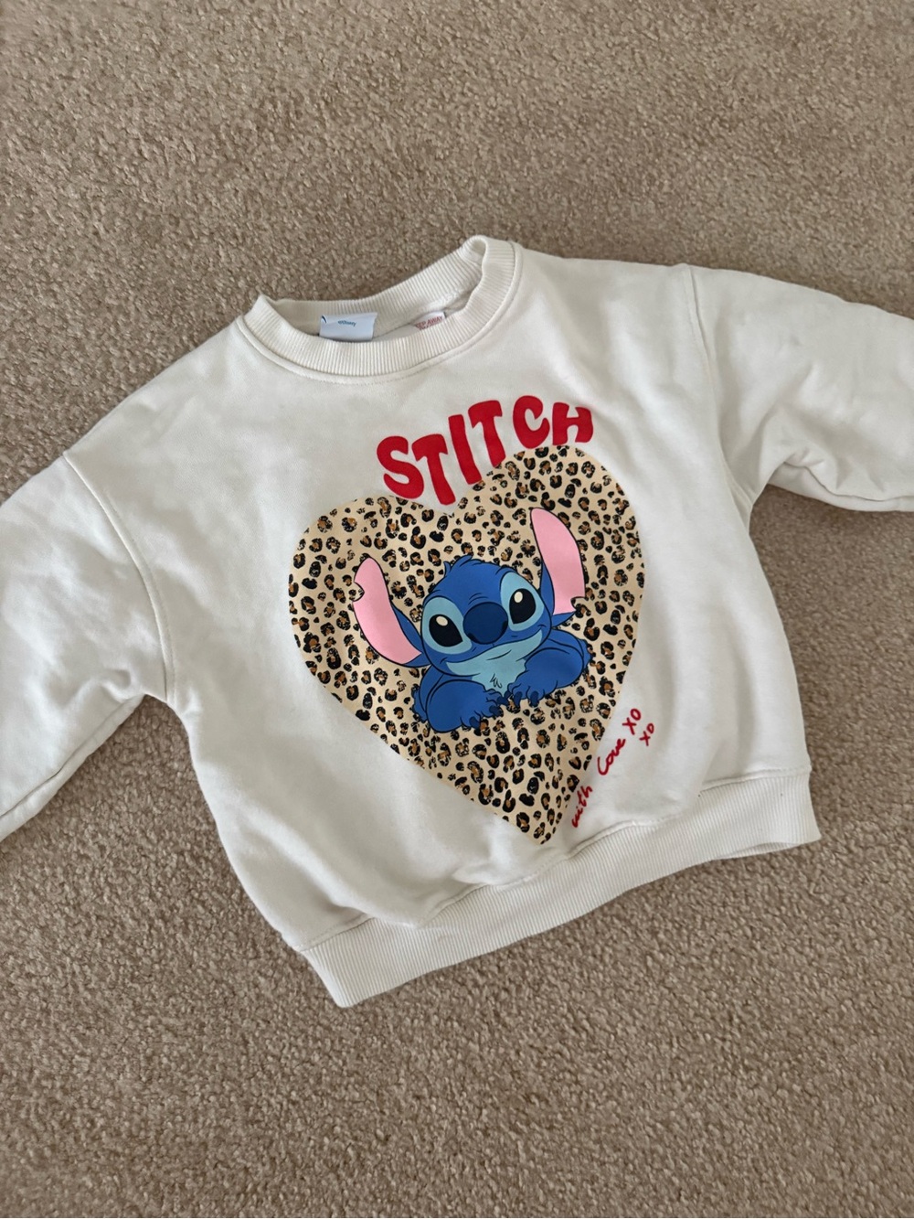 Girls H&M Disney Stitch Sweatshirt